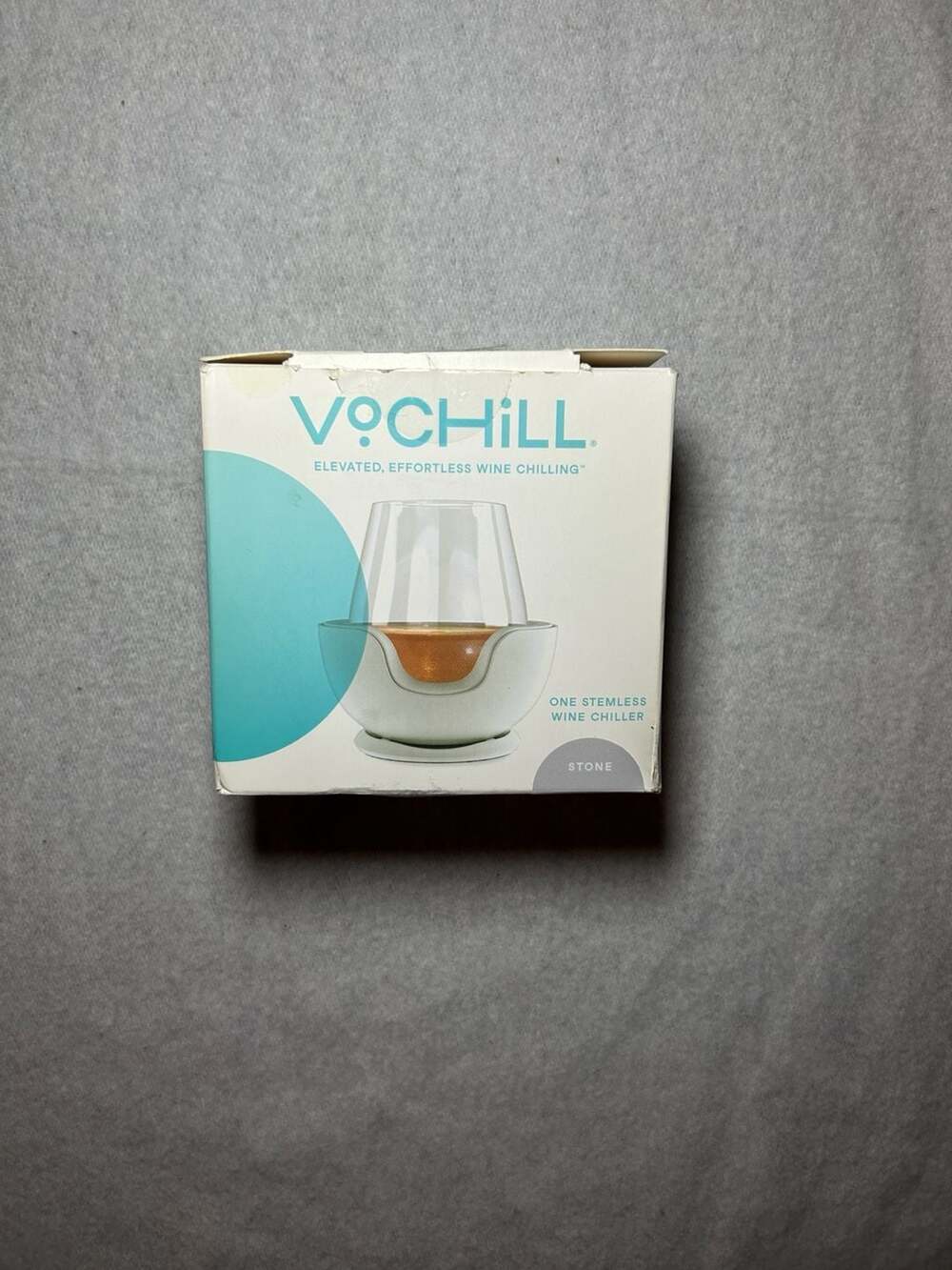 VoChill Stemless Wine Chiller - Stone